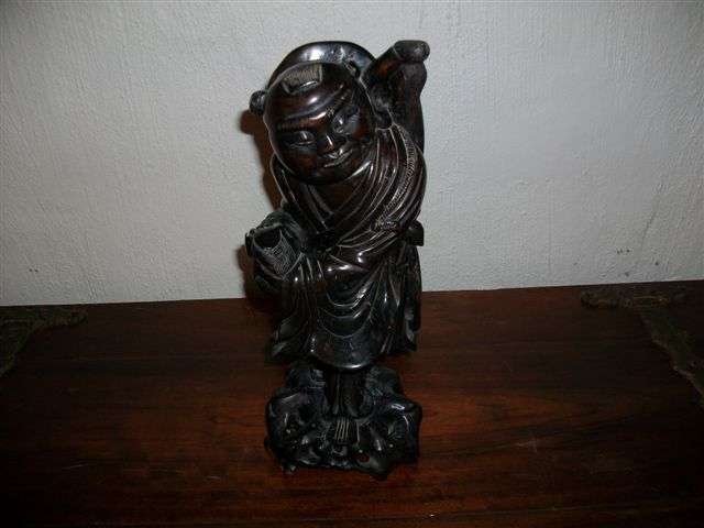 Lovely wooden craved Chinese man monk